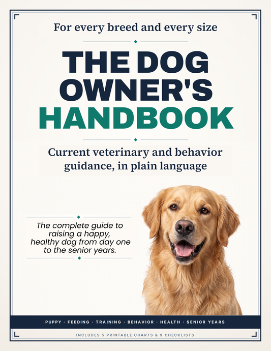 The Dog Owner's Handbook (120 Pages + 5 Printable Charts)